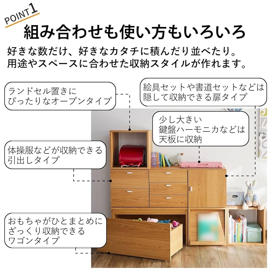 キューブボックス（奥行４０ｃｍ）　ワゴン　ホワイト Amazon｜[ベルメゾン] キューブボックス 木製 奥行40cm カラー